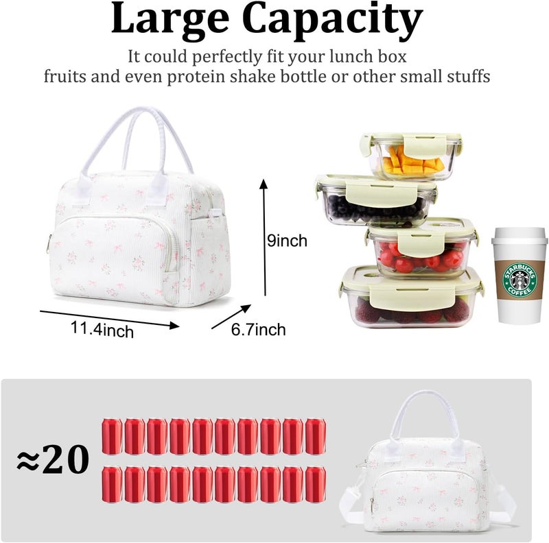 MEXS Insulated Lunch Bag for Women Men Large Reusable Lunch Box Adult Leakproof Portable Cooler Tote Bags for Work Picnic - Image 2